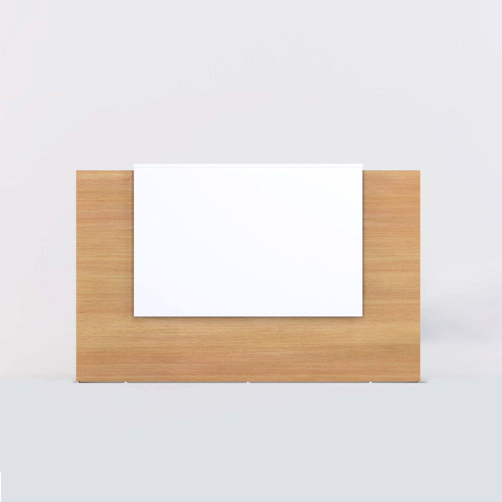 Sorrento Reception Counter White & Beech 1800mm