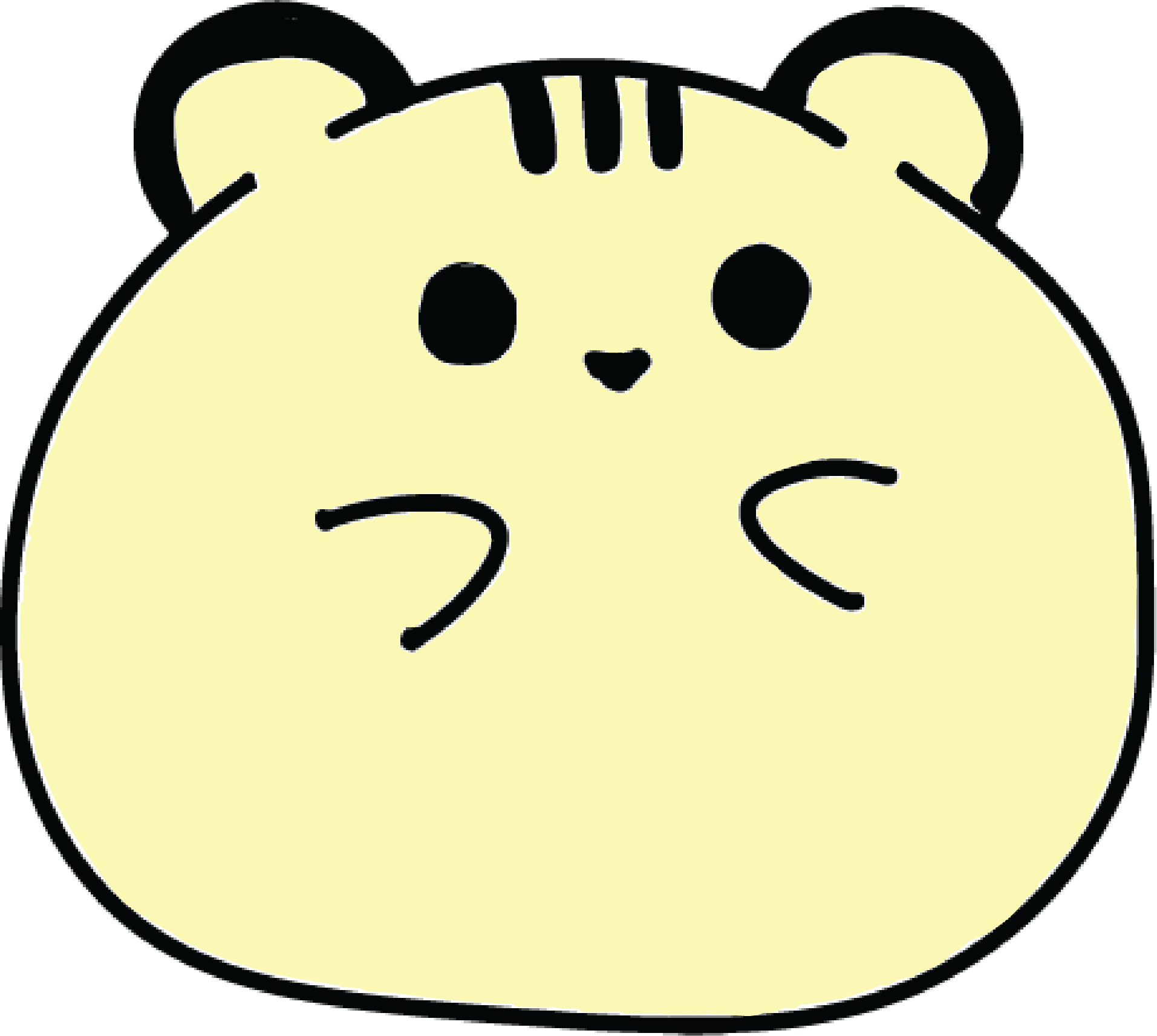 The logo of the Humble Hamster is a cute, round yellow hamster 