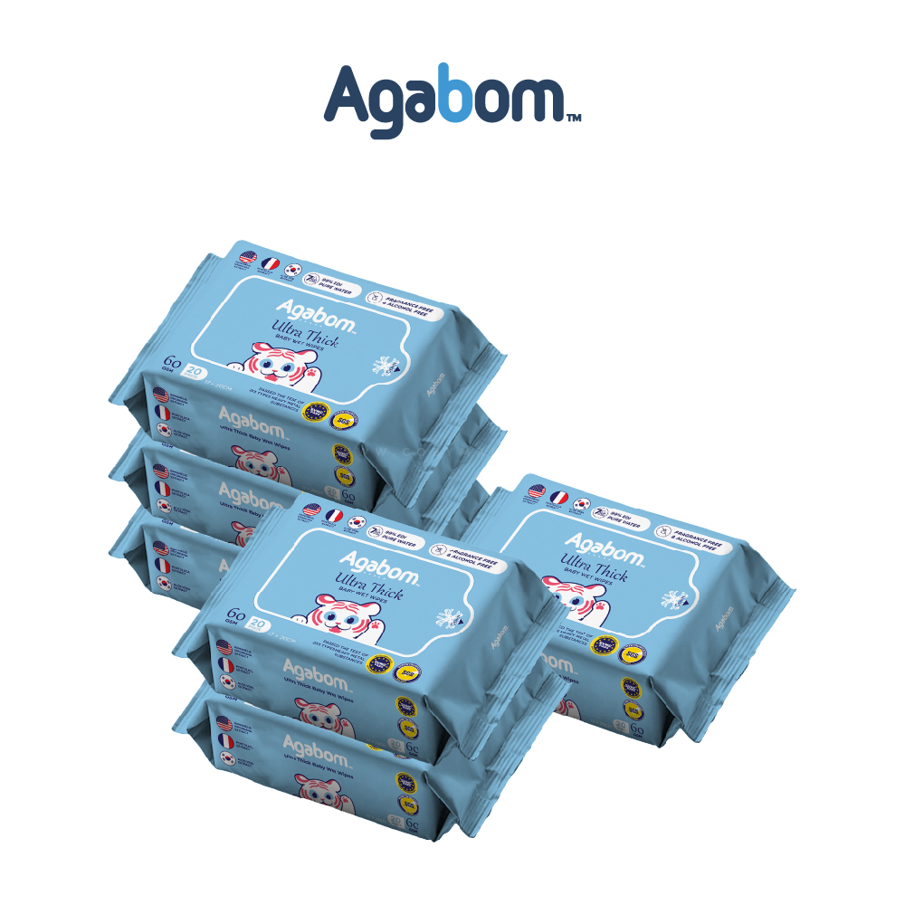 [Agabom] Ultra Thick Baby Wipes 60gsm
