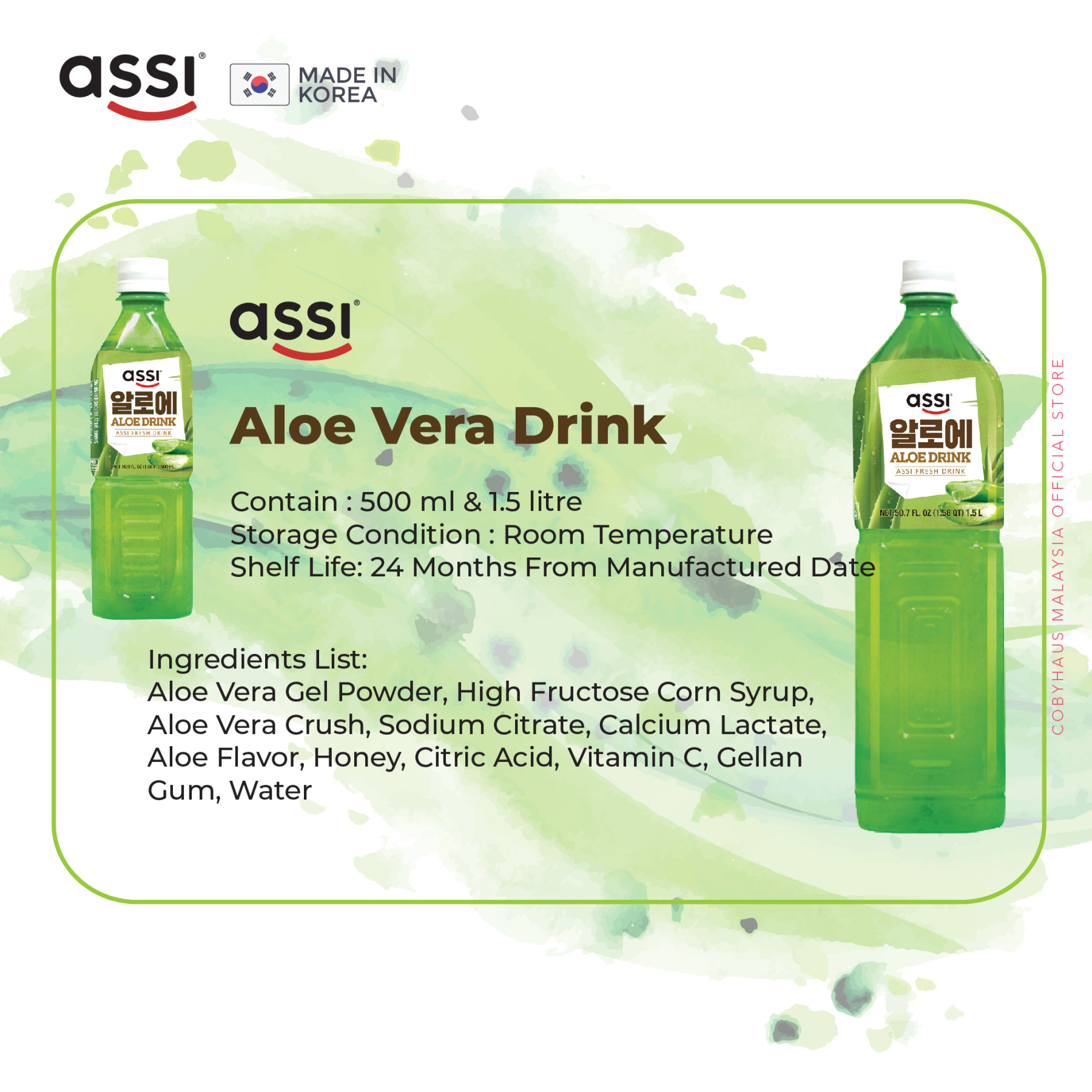[Assi] Aloe Vera Fresh Drink 500ml