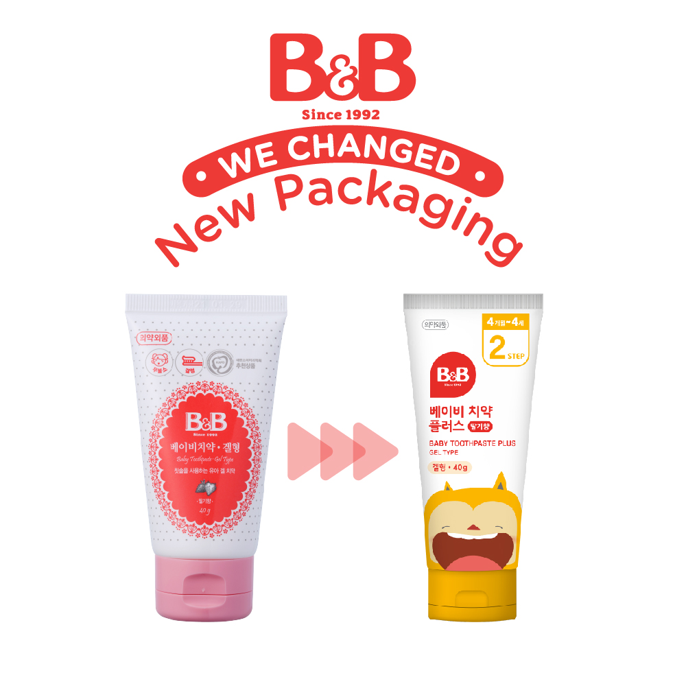 [B&B] Baby Toothpaste Gel Type 2-4 Years Old 40g Strawberry