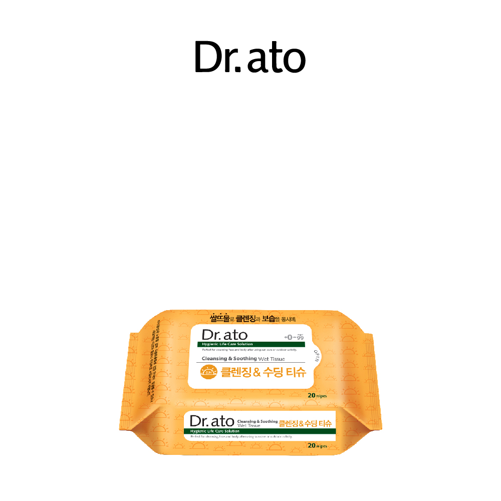[Dr.Ato] Cleansing & Soothing Wet Tissue 20s