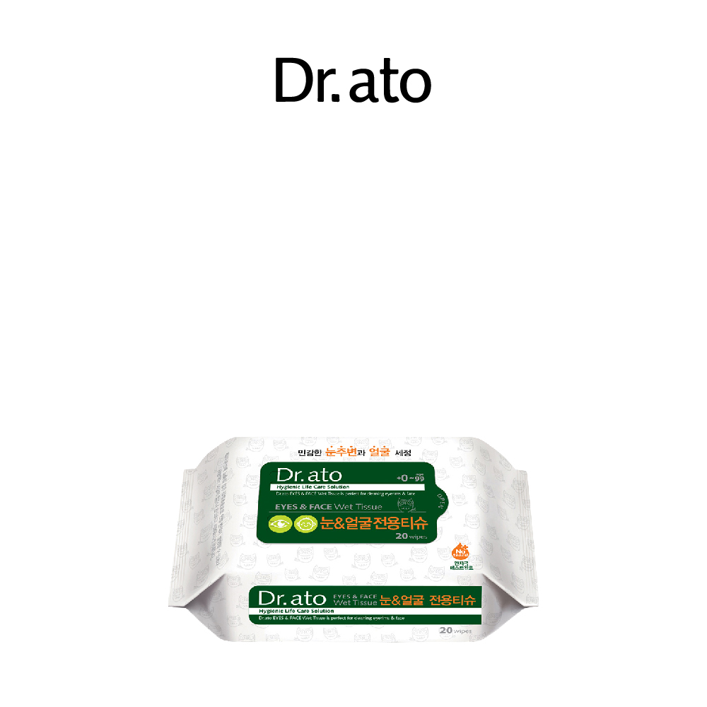 [Dr.Ato] Eye & Face Wet Tissue 20s