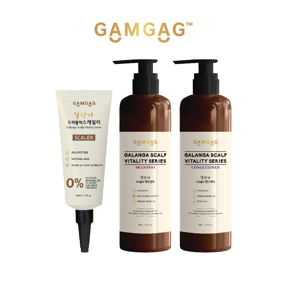 [GAMGAG] Galanga Gift Set (Scalp, Shampoo, Conditioner)