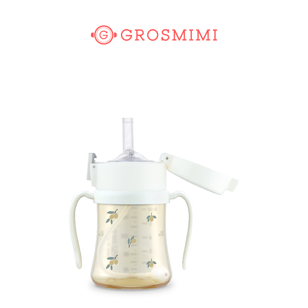 [Grosmimi] PPSU Olive Weighted Straw Cup