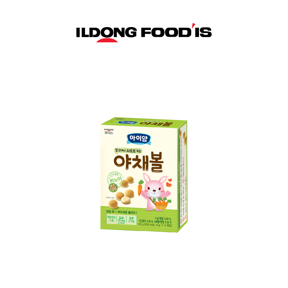[Ildong] Ayiyum Baby Snack Ball 15g 4Packs/Box (EXP Egg/ cheese- 2023/09,others 2024/03)