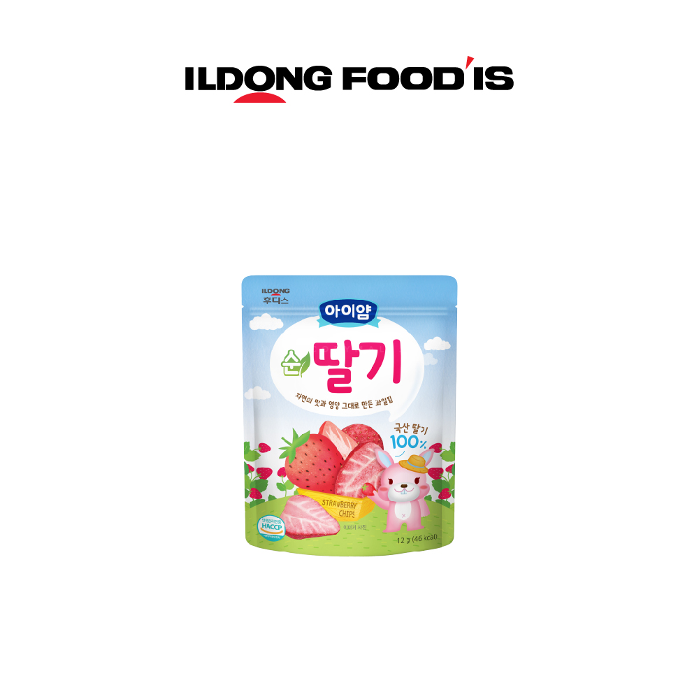 [Ildong] Ayiyum Pure Baby Snack Chip 15g (EXP Apple 2024/06,Pear 2024/07, Strawberry 2024/07)
