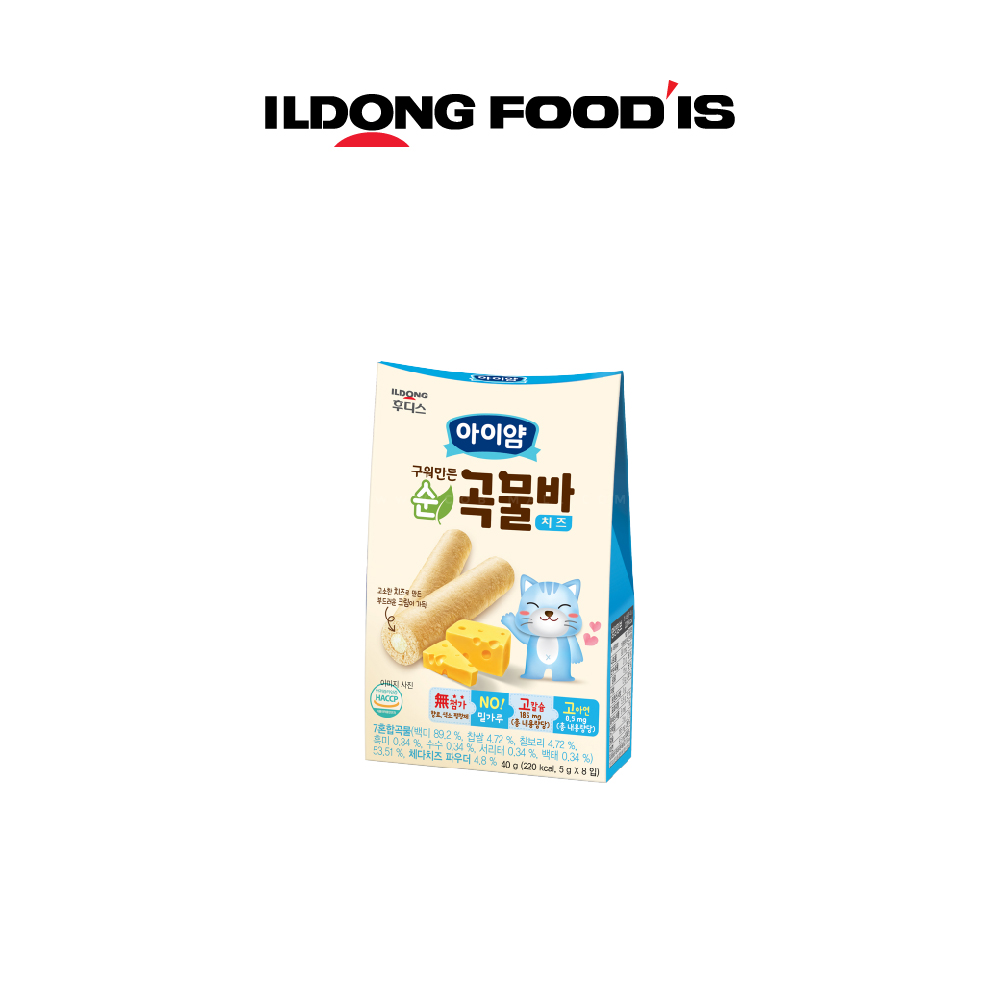 [Ildong] Ayiyum Baby Pure Grain Bar 5g 8Packs/Box (EXP 2024/3)