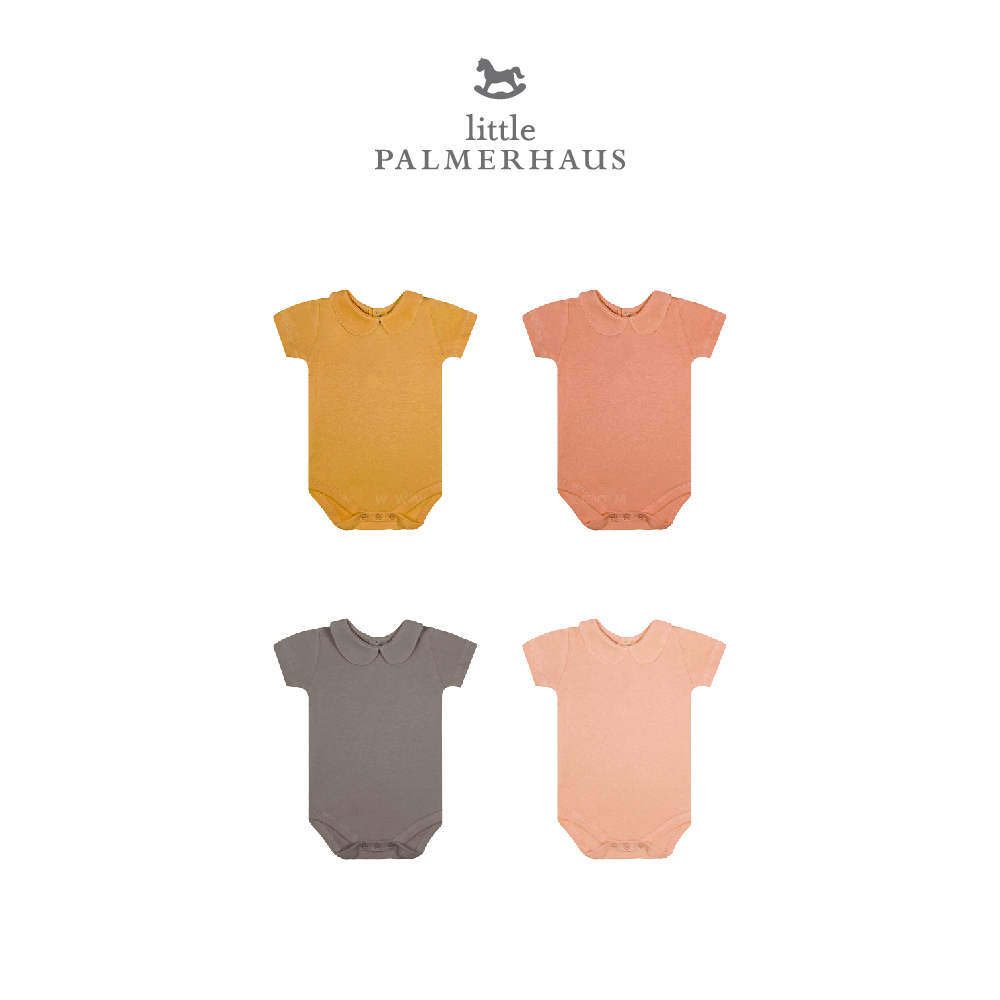 [Little Palmerhaus] Girl Collar Bodysuit Short Sleeve