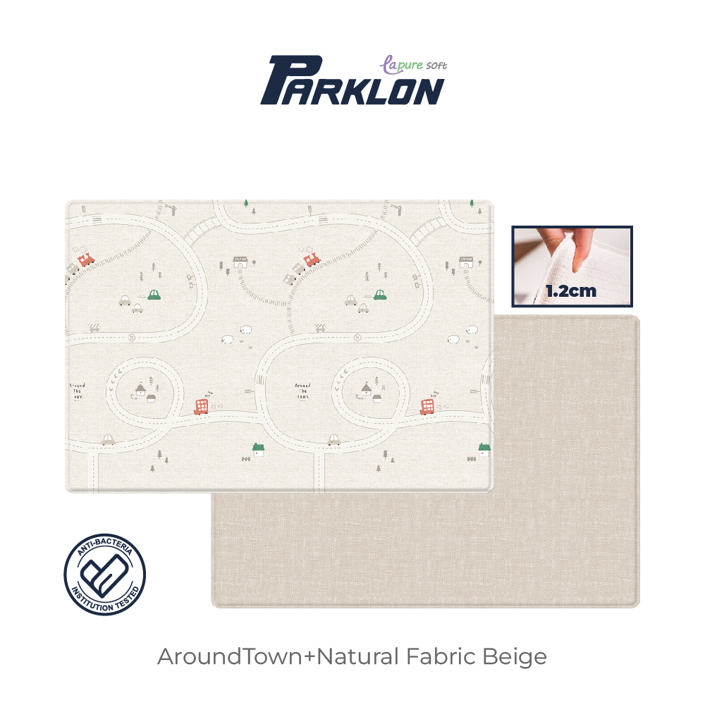 [Parklon] La Pure Soft Mat Around Town + Natural Fabric Beige (130*190*1.2cm)