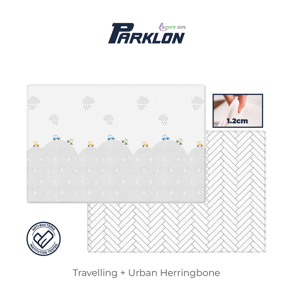 [Parklon] La Pure Soft Mat Travelling + Urban Herringbone (130*190*1.2cm)