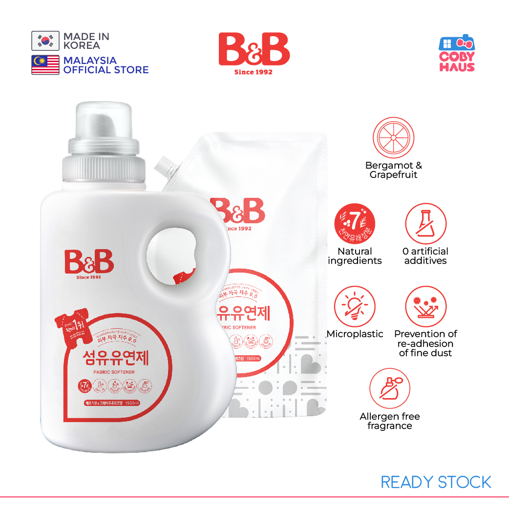 [B&B] Baby Fabric Softener Bergamot Refill 1500ml