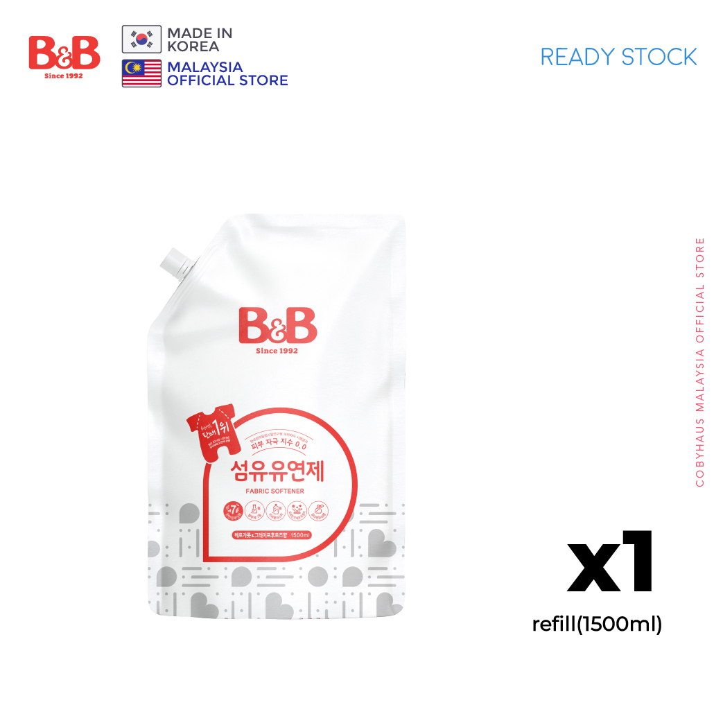 [B&B] Baby Fabric Softener Bergamot Refill 1500ml