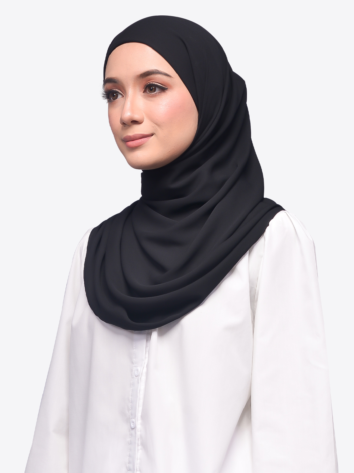 GERPI Hera Semi Instant Shawl With Inner Tali Dobby Chiffon | Tudung Shawl Instant