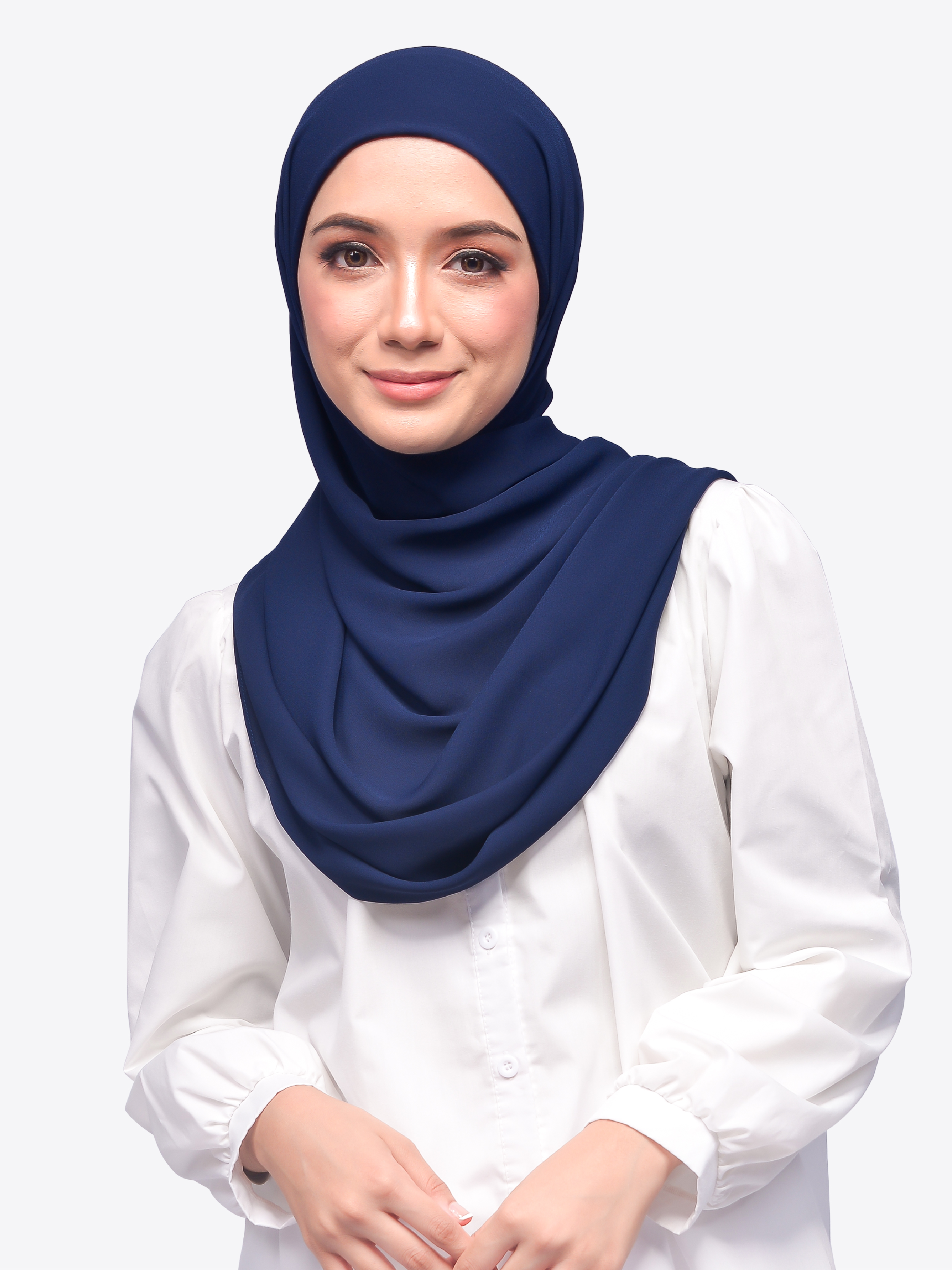 GERPI Hera Semi Instant Shawl With Inner Tali Dobby Chiffon | Tudung Shawl Instant
