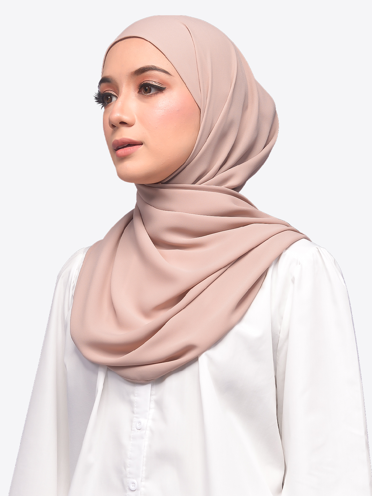 GERPI Hera Semi Instant Shawl With Inner Tali Dobby Chiffon | Tudung Shawl Instant