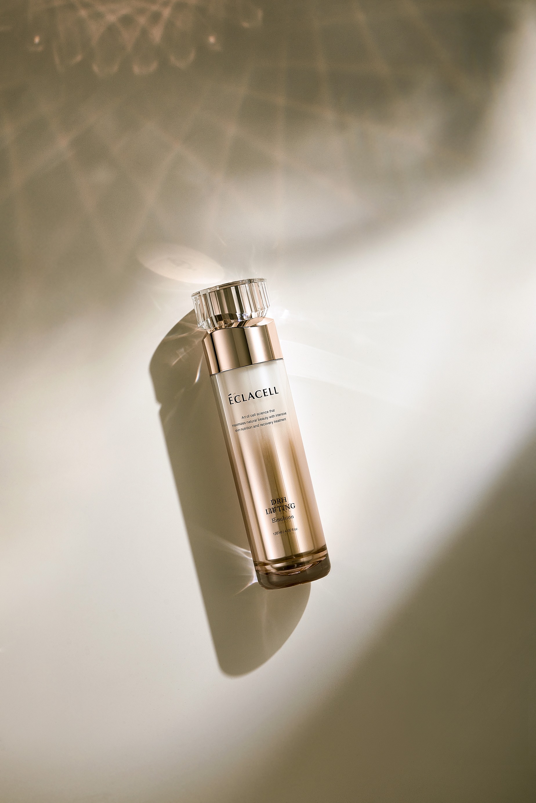 a bottle of lifting emulsion on a white surface