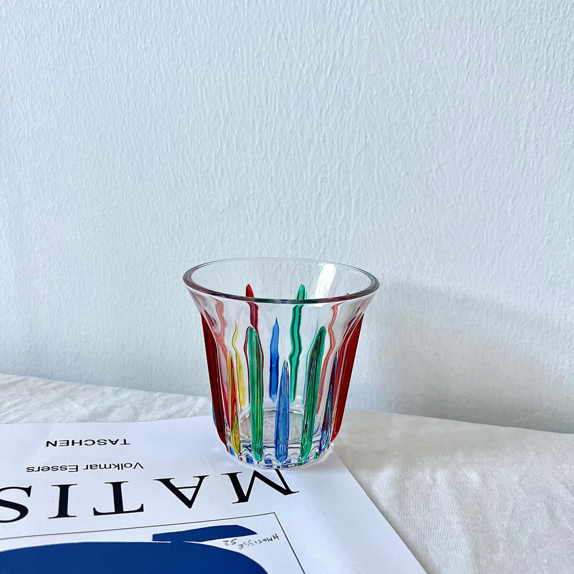 彩繪咖啡玻璃杯