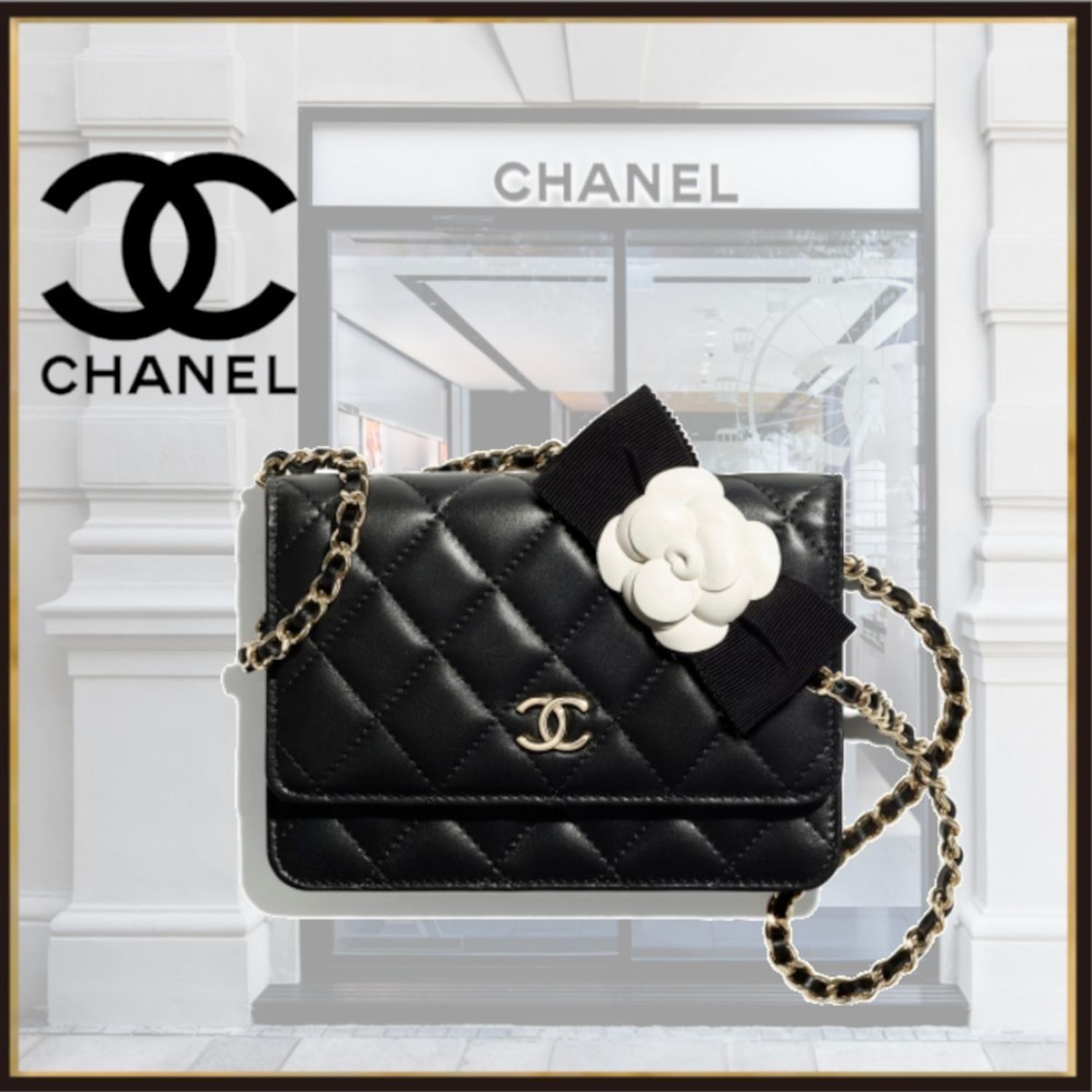 CHANEL】ミニチェーン財布