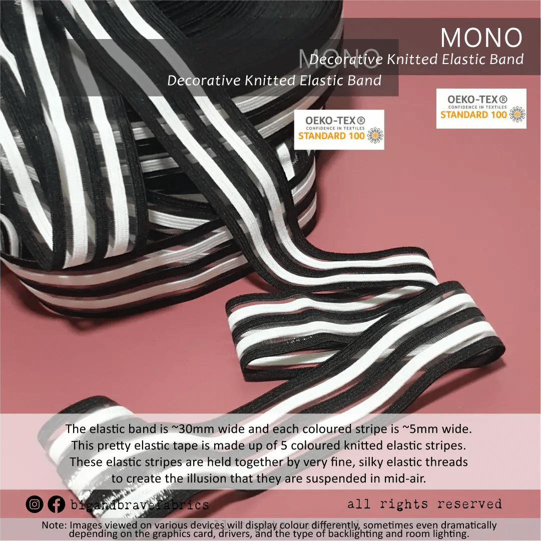 Knitted Elastic, Mono, Big and Brave Fabrics, Singapore