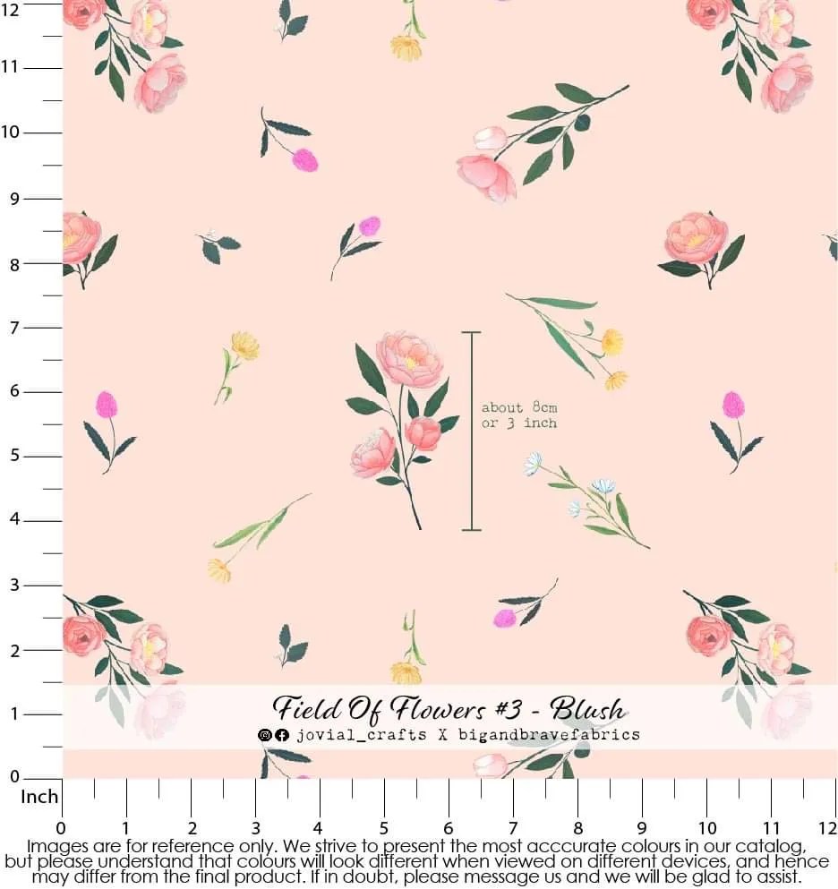 Field Of Flowers #3, Regular, Blush