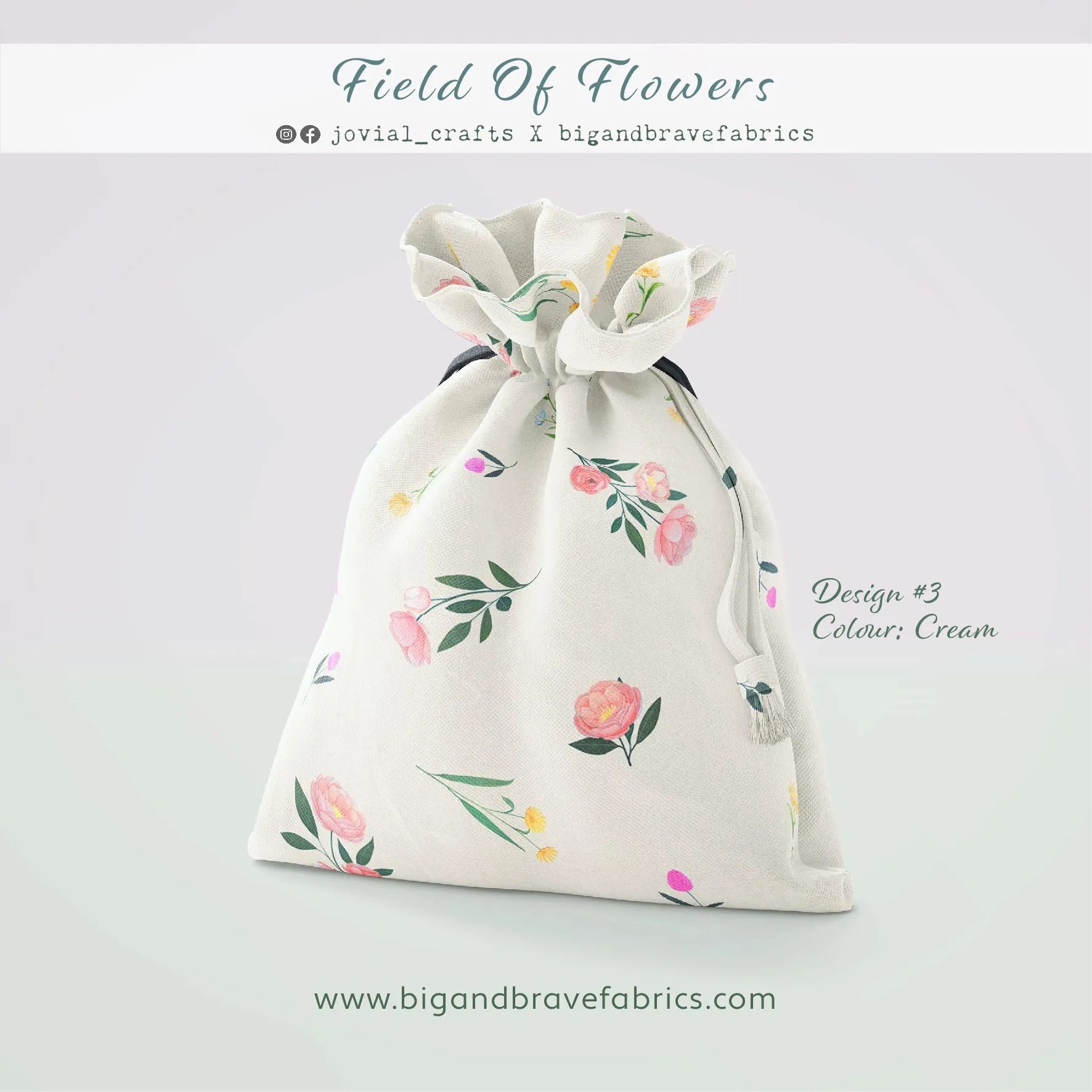 Field Of Flowers #3, Regular, Cream