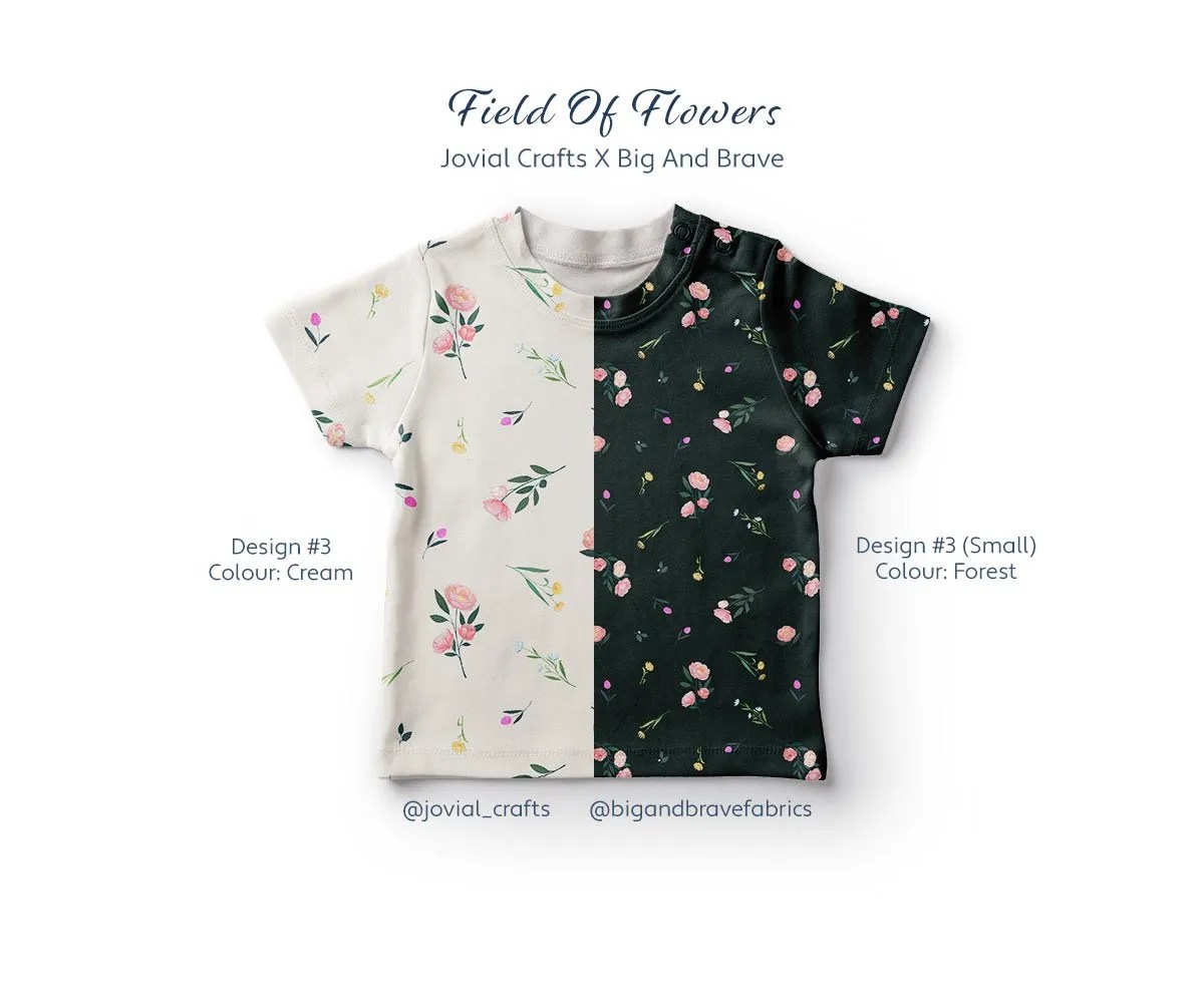 Field Of Flowers #3, Reg vs Small