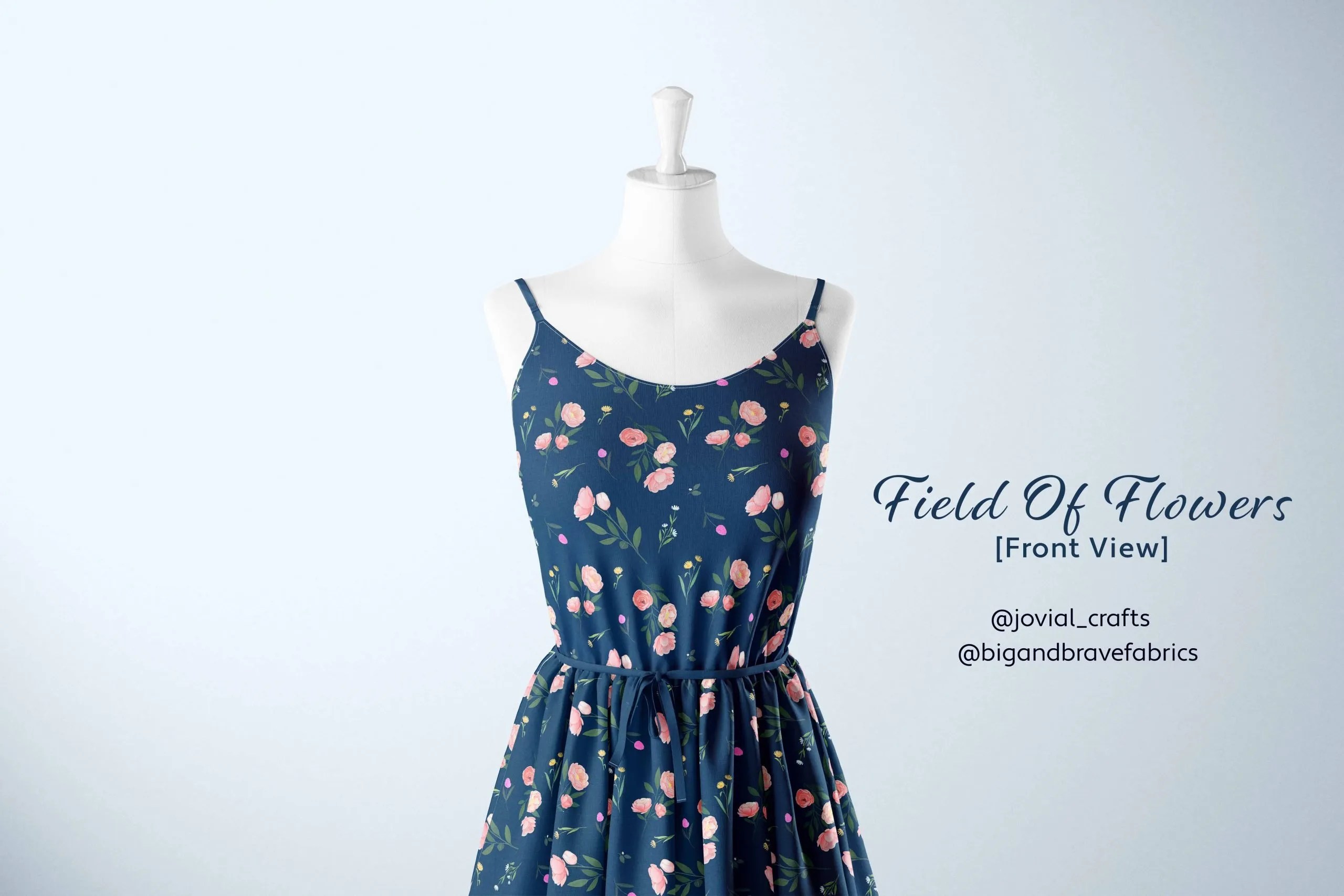 Field Of Flowers #3, Regular - Navy