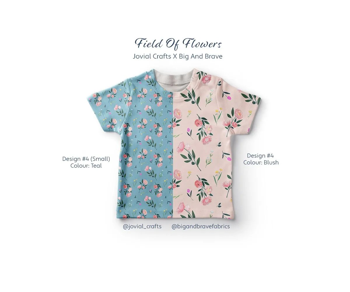 Field Of Flowers #4, Small vs Reg