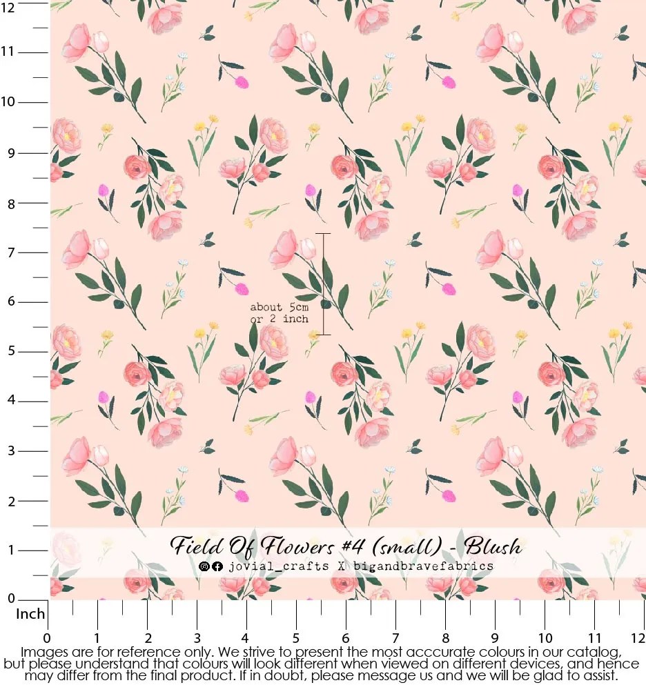 Field Of Flowers #4, Small, Blush