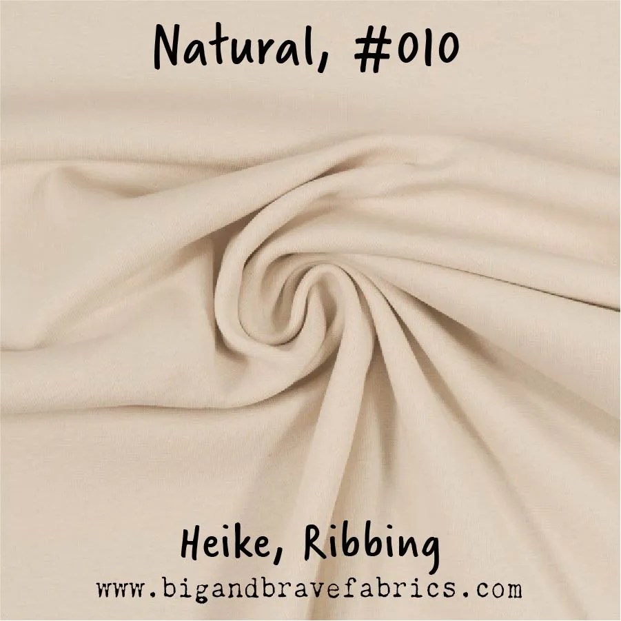 Solids, HEIKE Cotton Ribbing by Swafing (per 1/4 yd)