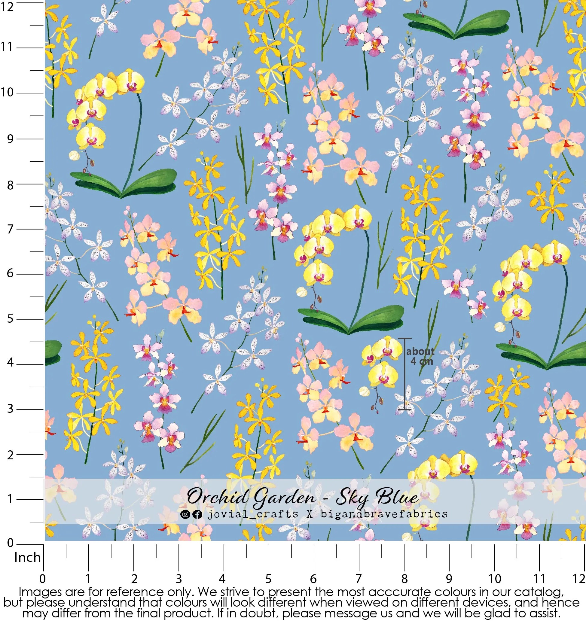 Orchid Garden, Sky Blue