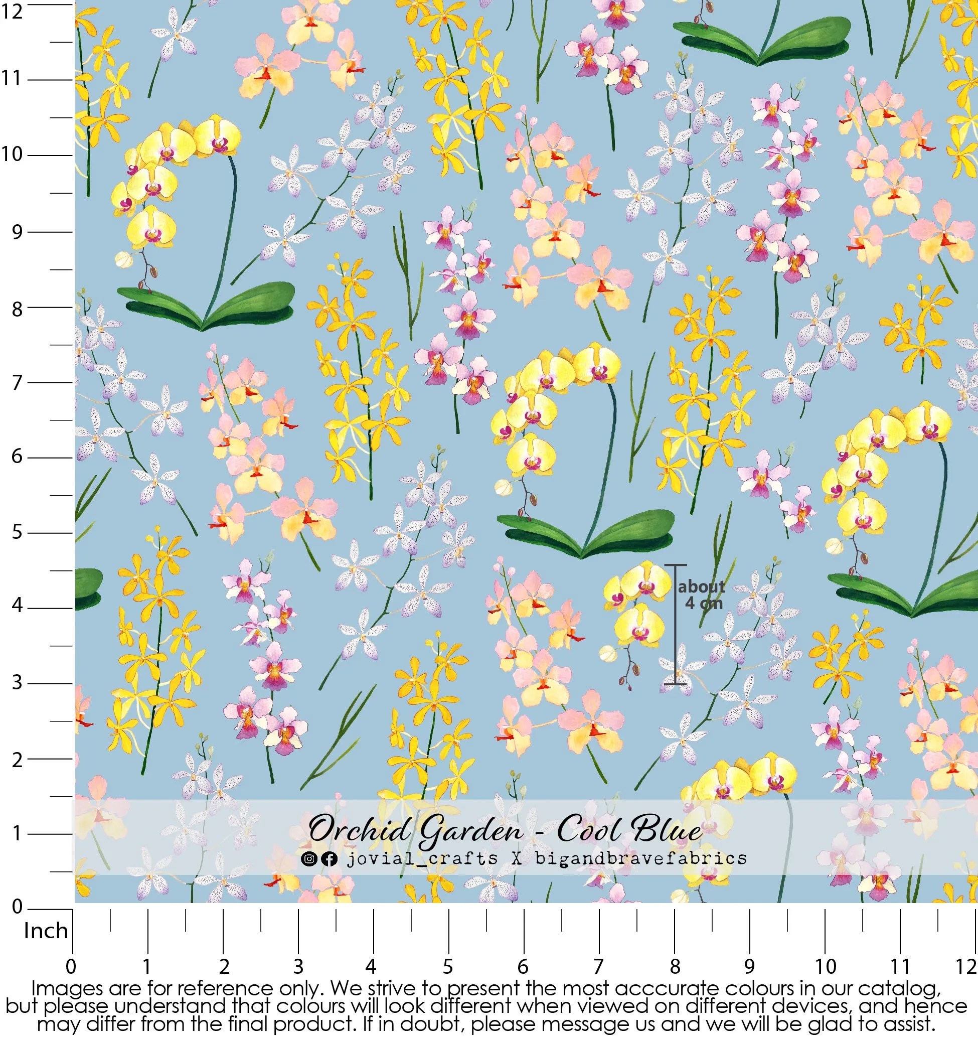 Orchid Garden, Cool Blue