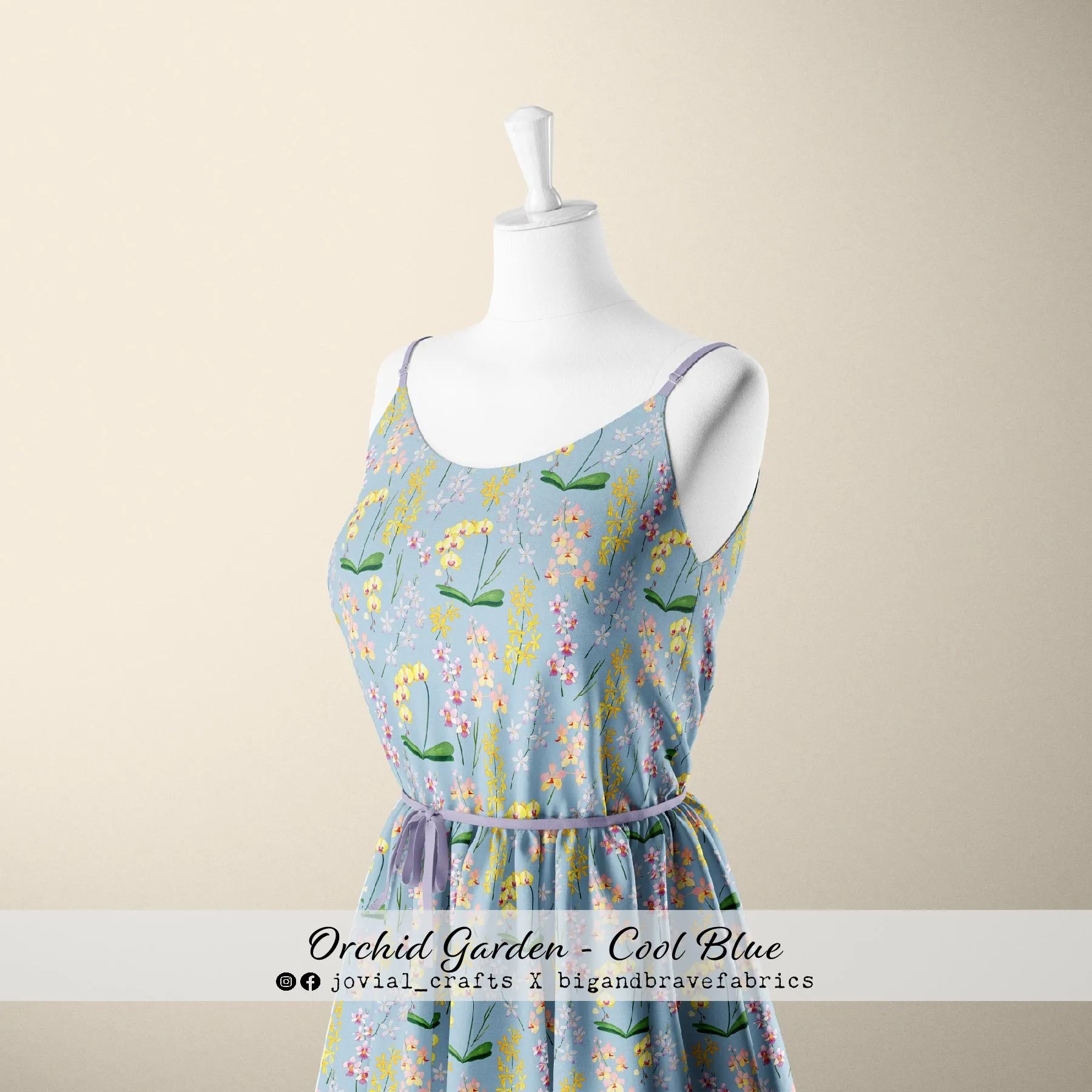 Orchid Garden, Cool Blue
