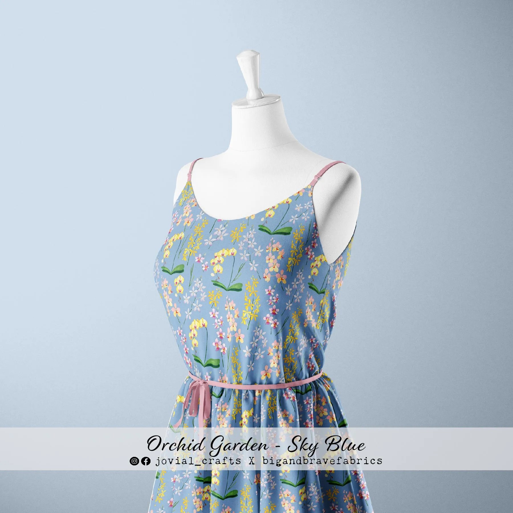 Orchid Garden, Sky Blue