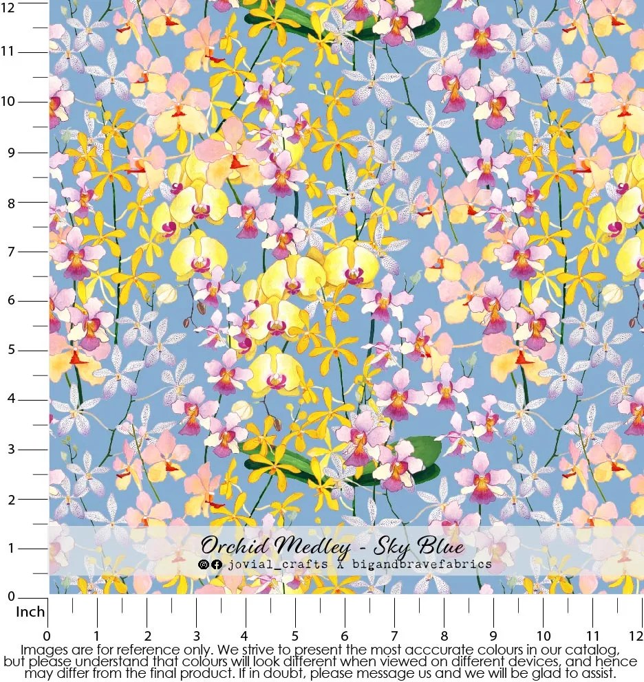 Orchid Medley, Sky Blue