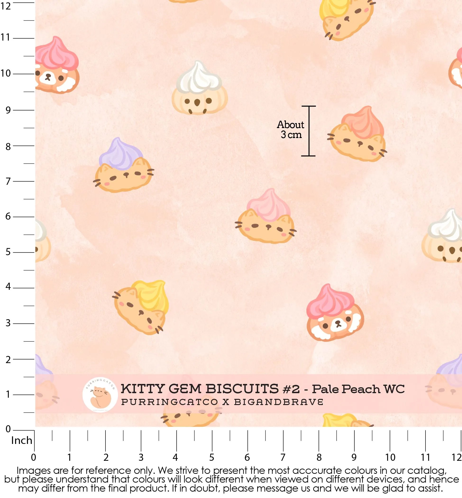 Kitty Gem Biscuits #2, Reg/Mini, Assorted Colours