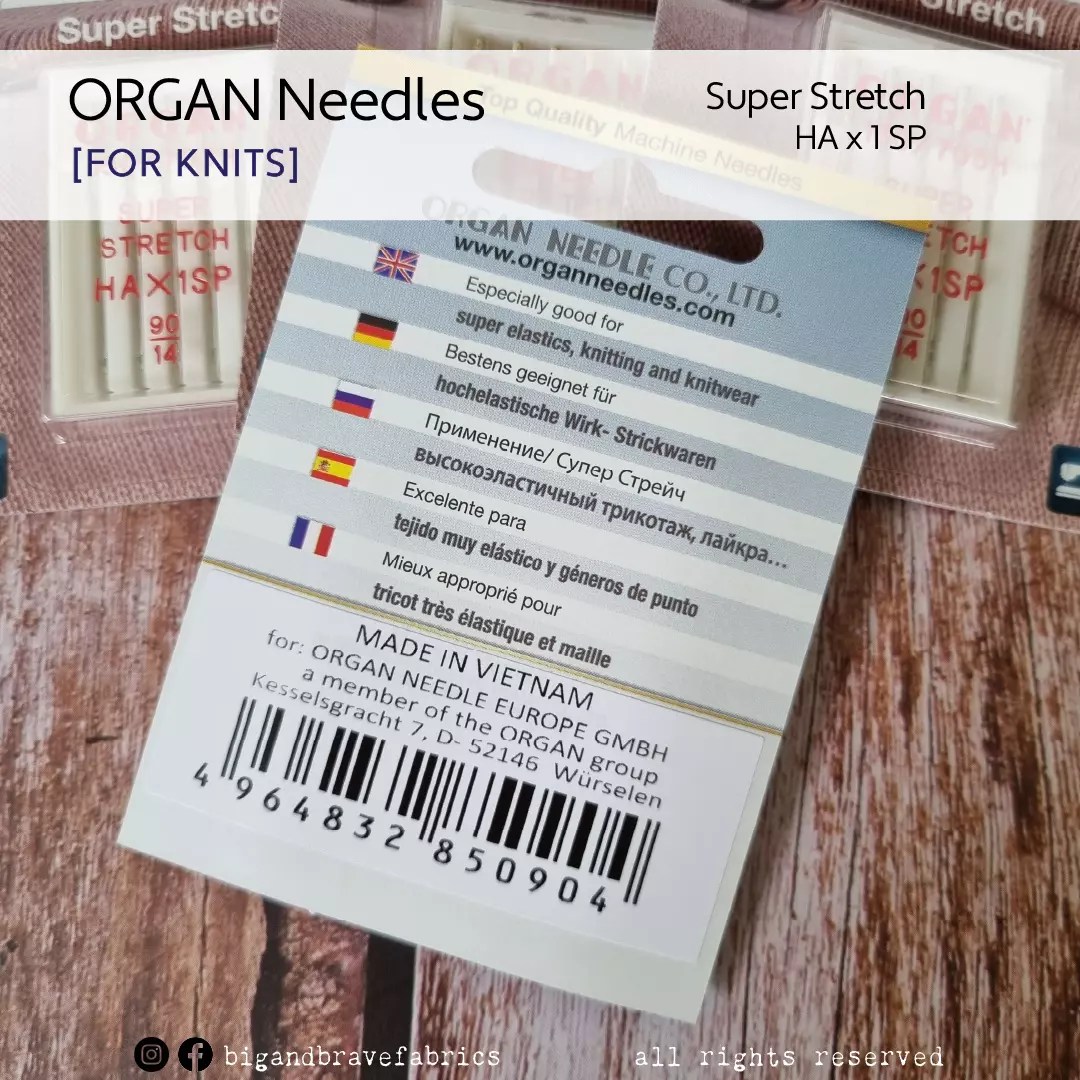 ORGAN Super Stretch Needles HA x 1SP