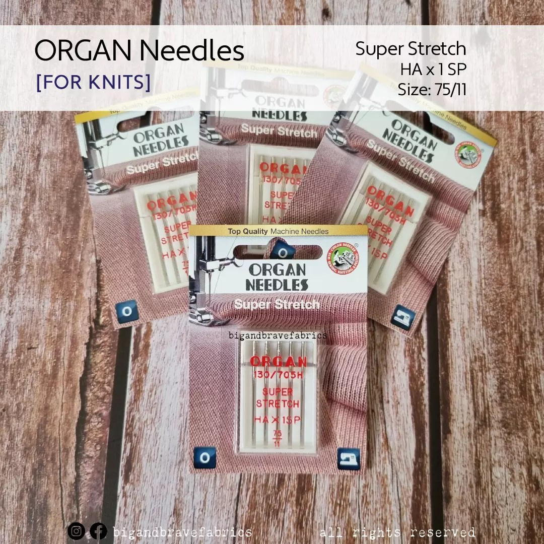 ORGAN Super Stretch Needles HA x 1 SP, sizes 11 & 14