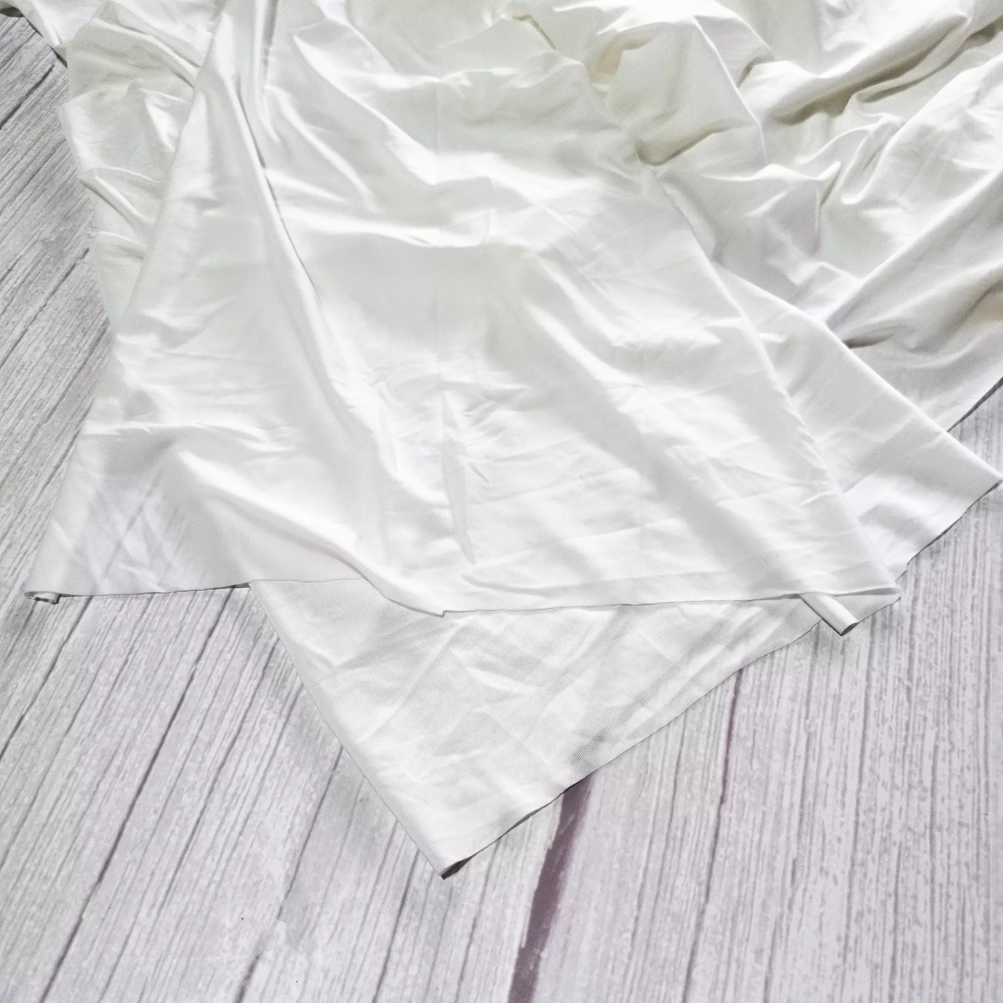 Swim wear lining nylon spandex white ivory