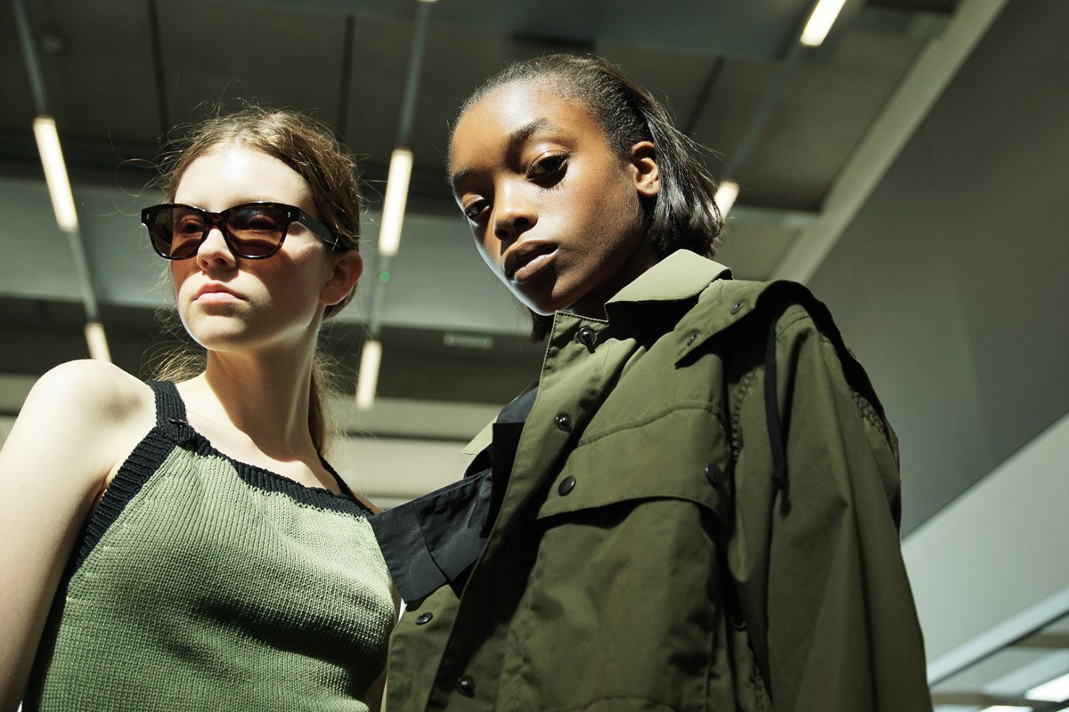 MHL. ASYMMETRIC SLANT POCKET JACKET WORKWEAR COTTON DRILL