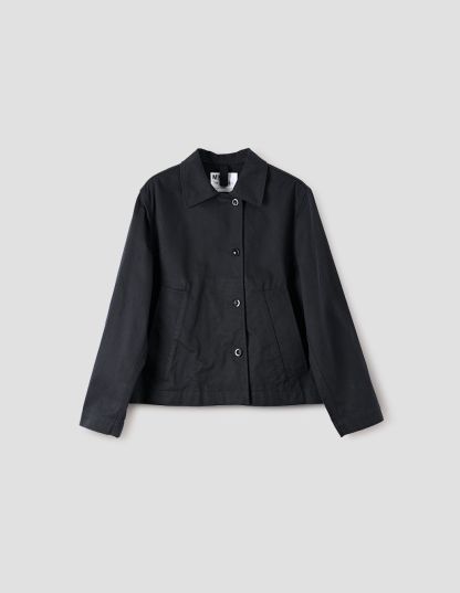 MHL. ASYMMETRIC SLANT POCKET JACKET WORKWEAR COTTON DRILL