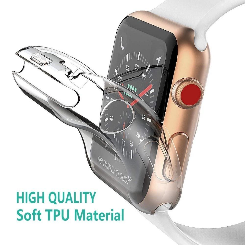 Transparent Cover for Apple Watch Series 6 3 2 1 38MM 42MM 360 Full