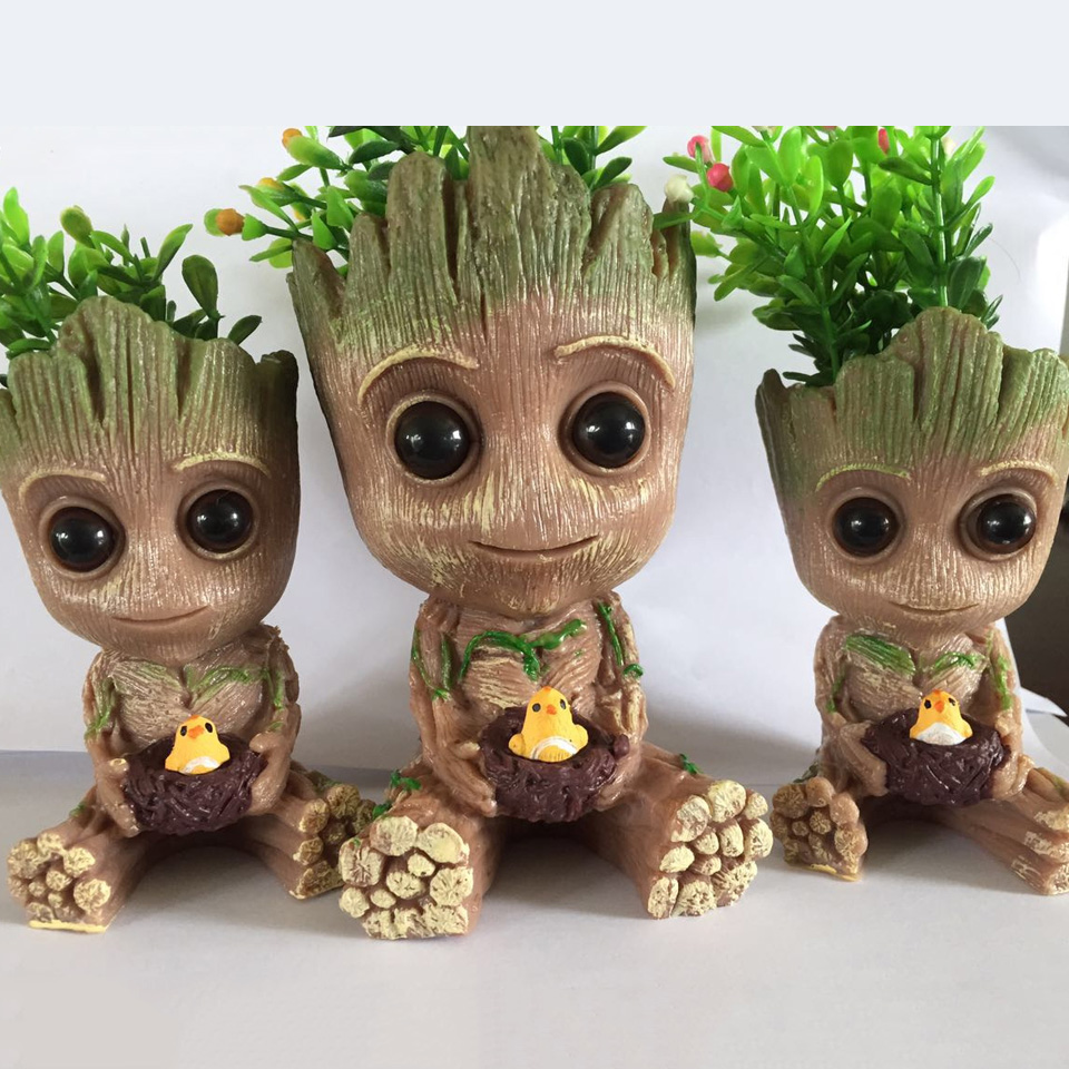 Carton-Flowerpot-Baby-Groot-Pen-Pot-Holder-Plants-Flower-Pot-Cute-Action-Figures-Toys-for-Kids