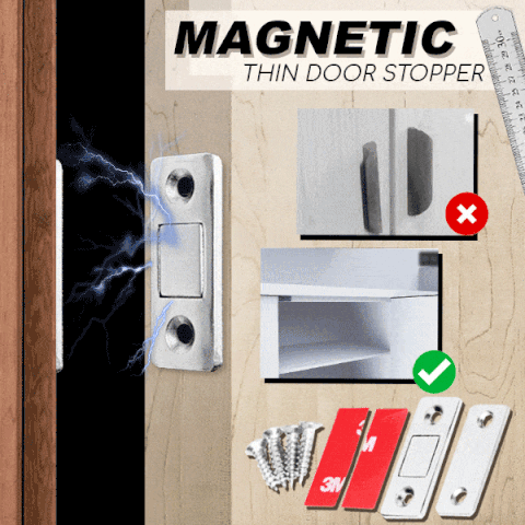 Magnetic Ultra-thin Cabinet Door Stopper (Set of 10)