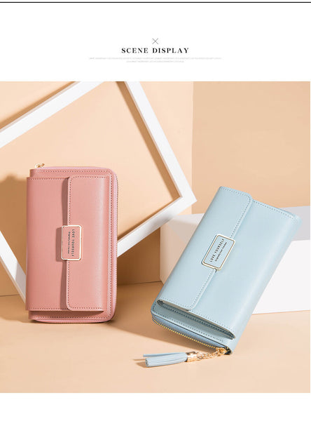 Crossbody Phone Bag Cell Phone Purse- Pink& Blue