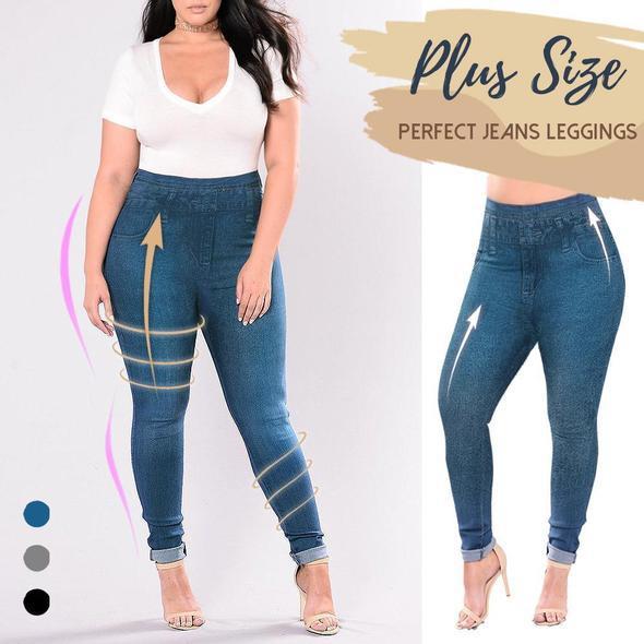 Plus Size Toning Jeans Leggings
