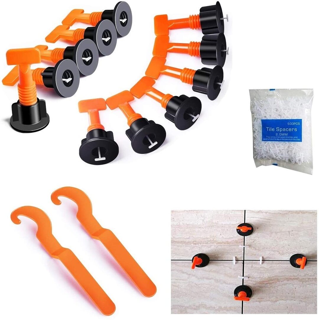 REUSABLE ANTI-LIPPAGE TILE LEVELING SYSTEM