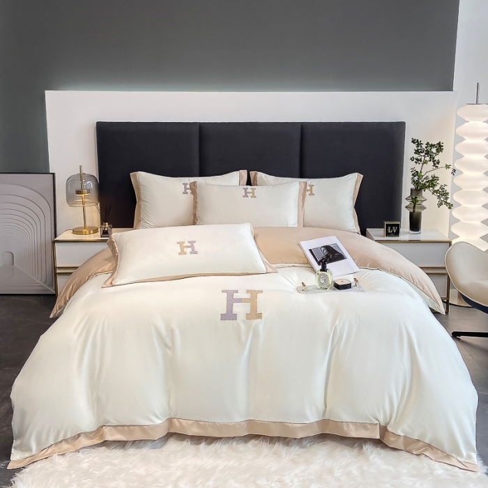 Sleepymill® A class light luxury embroidery cotton bedding set - H ser