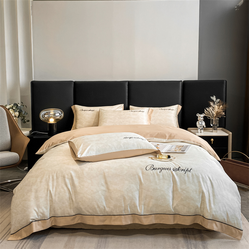 Sleepymill® Luxury printed silk Water shine ripples bedding